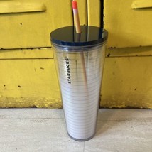 Starbucks Tumbler Teacher Cold Cup Pencil Paper  24 oz. Venti Summer 2020 - £108.98 GBP