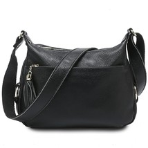 Zency 100% Leather Fashion Women  Bag With Tel High Quality Hobos Elegant Lady C - £116.62 GBP