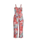 No Boundaries ~ XL (15-17) ~ Clay Brick Floral ~ Tie Front ~ Strapless J... - $42.10 CAD