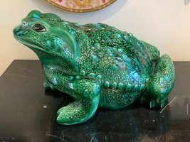 Vintage Arnel&#39;s Large Ceramic Frog Toad Figurine - £197.04 GBP