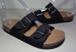 Skechers Size 8 M Granola Relaxed Fit Black Sandals New Women&#39;s Shoes - £78.34 GBP