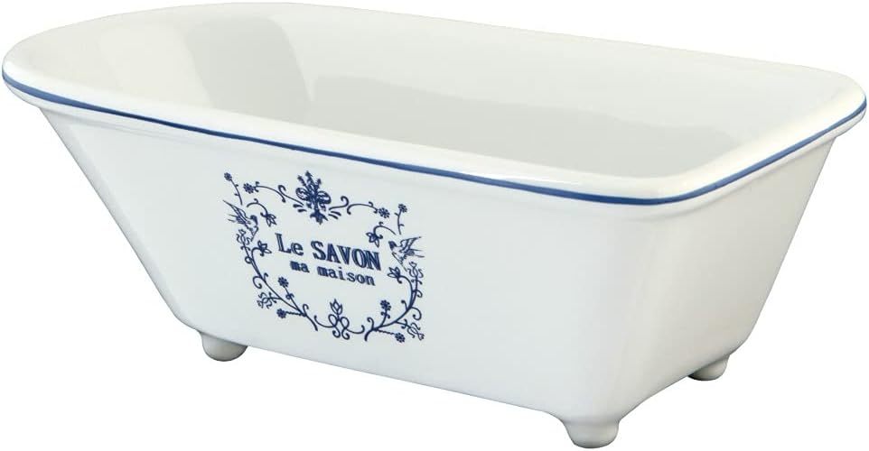 5-5/8-Inch X 2-15/16-Inch X 1-15/16-Inch White Aqua Eden Mini Ceramic Cl... - $36.93