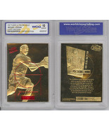 1996 97 NBA MICHAEL JORDAN FLEER ULTRA COURT MASTER 23K GOLD CARD Graded... - £10.57 GBP