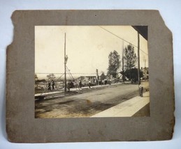 Antique Orig.Photo Home Construction,Horse Carriage,Men Lancaster Pa Street - £37.59 GBP