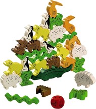 Animal Upon Animal Classic Wooden Stacking Game Fun for The Whole Family... - $58.22