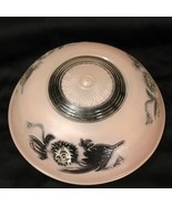 Vintage 10&quot; Pink Glass Art Deco Ceiling Light Fixture  Antique Cover  3-... - $80.63 CAD