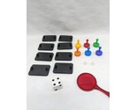 Lot Of (16) Board Game Pieces Stand Bases Pawns Magnifying Glass Dice - $8.90