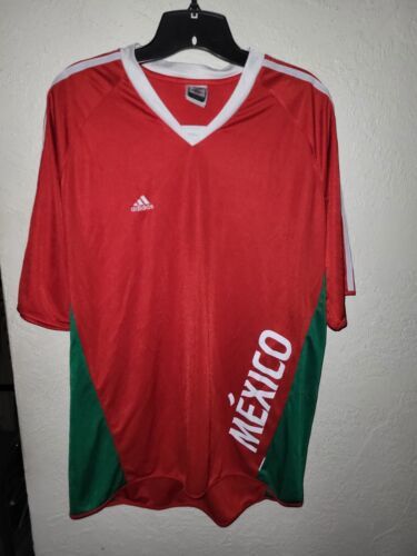  Mexico World Cup 2006 ADIDAS FOOTBALL SHIRT SOCCER Jersey  Training L - $20.86