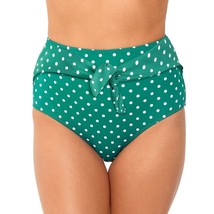 Salt + Cove Juniors Polka Dot Emerald Green High Waist Bottom Tie Belt S... - $19.75