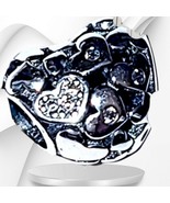 Pandora Sterling Silver Sparkling Heart Charm RETIRED 791061C01 US SELLER - $36.62