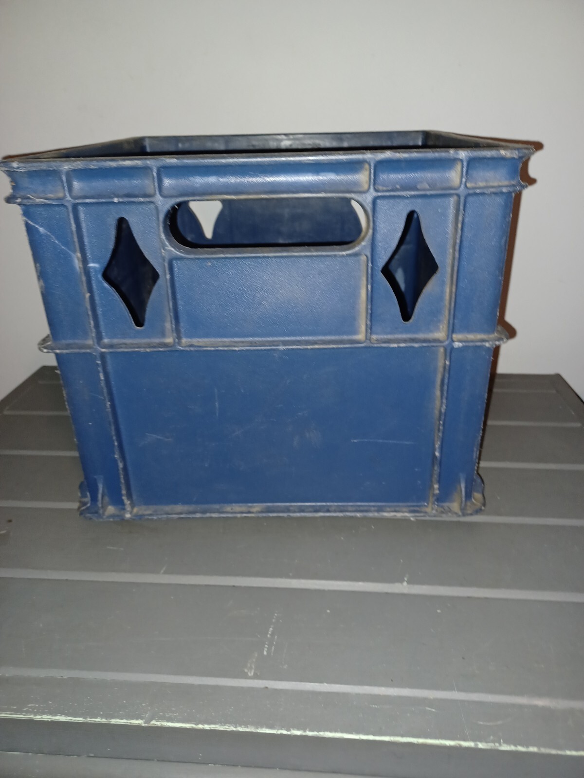 Vintage Blue STOCKER BROS. DAIRY Easton, PA Plastic Milk Crate Item image 4