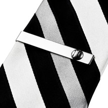 Silver Baseball Tie Clip - QHG3 - £9.79 GBP