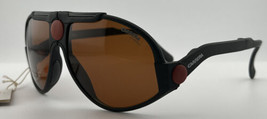 Vintage Matte Black Carrera Snake Folding Sunglasses Mod. 5586 col. 93 F... - $158.95