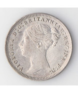 1875 Great Britain Threepence (About Uncirculated AU England 3 Pence KM#730 - $127.12