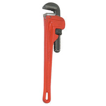 Westward 3Ly97 10 In L 1 1/2 In Cap. Cast Iron Straight Pipe Wrench - $42.99