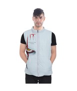 It dancing Killer clown stephen king horor Men&#39;s Puffer Vest Jacket - $68.21 CAD