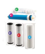 5 Stage Reverse Osmosis RO Water Filters Replacement Set with 75 GPD Mem... - €61,88 EUR