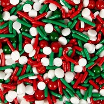Traditional Medley Sprinkles Mix  Decorations 3.9 oz Wilton Christmas Or... - $4.94