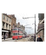 ptc9750 - Yorks&#39; - Doncaster Trolleybus No.383 at Frenchgate, c1955 - pr... - $3.00