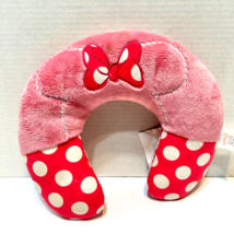 Disney Baby Plush Minnie Mouse Pink and White Stuffed Travel Neck Pillow - £10.69 GBP