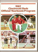 1987 cincinnati reds official yearbook program Pete rose - $28.81