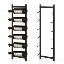 Rust proof Wall Mounted Wine Rack for 6 or 9 Bottles-M - Color: Black - ... - $1,424.60 MXN