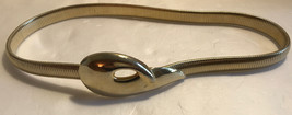 Vintage Accessocraft NYC Gold Bird Snake Stretch Belt Detachable Buckle 27.5 - £18.11 GBP