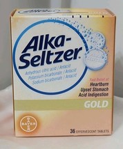 Alka-Seltzer GOLD Effervescent Tablets 36 Tablets NEW SEALED EXP 1/2026 - €66,31 EUR