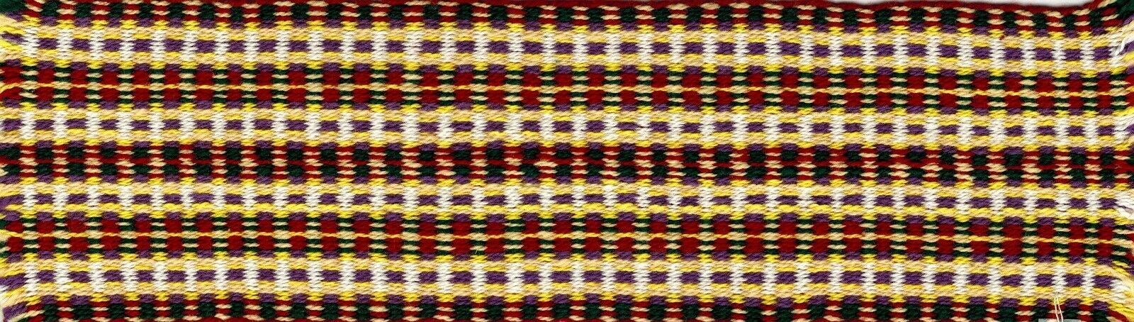 Artisan Handwoven Dollhouse Rug 2&quot;x7&quot; Multi-Colored #14, Cotton - $19.00