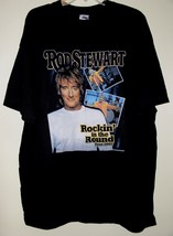 Rod Stewart Concert Tour T Shirt Vintage 2007 Rockin&#39; In The Round Size ... - $64.99