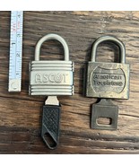 Vintage Ascot &amp; American Tourist Luggage Suitcase Lock Keys -Work! Padlock - $6.79