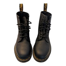 Doc Dr. Martens 9W 8M Black Boots 1460 Smooth Leather Airwear Unisex Bouncing - £58.38 GBP