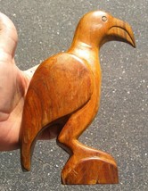 Old Vintage Hand Carved Wood Primitive Folk Art Bird Carving Sculpture S... - $532.15 MXN