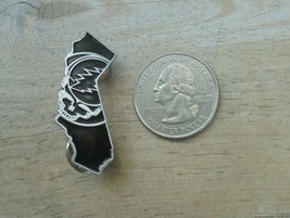 Neat Grateful Dead State of California shape Lapel Pin w/black inset - $4.74