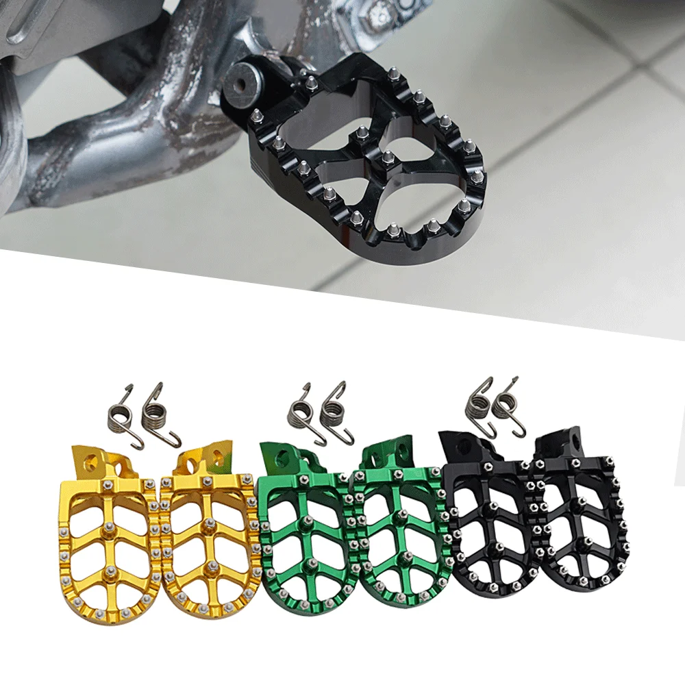 Motorcycle CNC Footpegs Foot Rest Foot Pegs Pedals For Kawasaki KX250 KX... - $38.13+