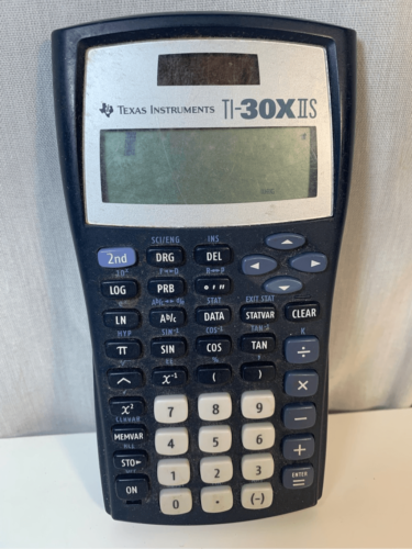 Texas Instruments Solar Scientific Pocket Calculator Ti-30x IIS TI30XIIS Black - £6.32 GBP