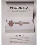MOUNT LAI Mini Rose Quartz Facial Roller De-Puffing Anti-Aging Massaging... - $22.99 CAD