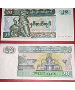 1994 Myanmar  20 Kyats Note, Uncirculated Paper Money - $3.93 CAD