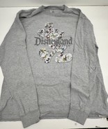 Disneyland Resort Disney world gray unisex Mickey Mouse Long Sleeve T-sh... - $19.75