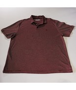TOMMY BAHAMA Maroon Polo Shirt Men&#39;s XL Short Sleeve Horizontal Stripes - $181.86 MXN