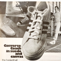 1971 Converse Coach Sneakers Advertisement Footwear Fashion Vintage DWF11 - $35.11 CAD