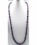 Jay King DTR Amethyst Color Stone Bead Necklace 925 Mine Finds Flapper S... - $2,227.70 MXN
