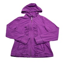 New York and Company Hoodie Womens M Purple Long Sleeve Full Zip Sweatshirt - £23.72 GBP