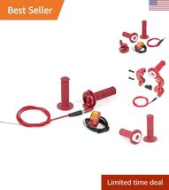 New 7/8" 22mm Twist Throttle Accelerator Handle Grips and Cable Set with... - $23.27