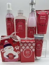 (7) Groovi Beauty Snow Berry Body Soap Shower Spa Bath Set Mothers Easter 5oz - £10.35 GBP