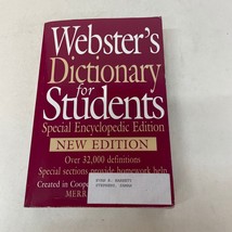Webster&#39;s Dictionary For Students Reference Paperback Book Federal Street Press - £9.58 GBP
