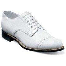 Stacy Adams Men Dress Classic Cap Toe Lace Shoes White Madison Biscuit 00012-07 image 7