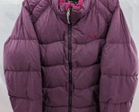 Mountain Hardwear Size Large Down Filled Hooded Puffer Jacket Maroon (A17) - £103.53 GBP