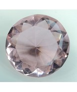 Pink Glass Diamond Shaped Paperweight - 1.5&quot; Diameter (38mm) - £3.92 GBP
