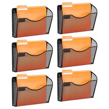 VEVOR Hanging Wall Files Organizer, 6 Pack Single Pocket Mesh Wall File Holder,  - $1,624.47 MXN
